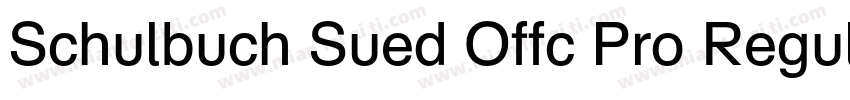Schulbuch Sued Offc Pro Regular字体转换